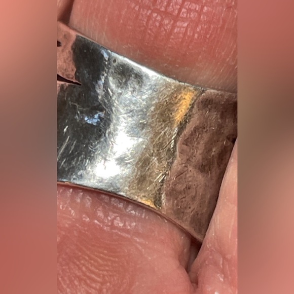 Silpada sterling silver Garnet Flower Swirl ring - Picture 5 of 5